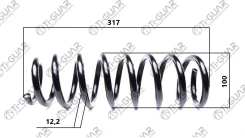 ������� �������� /������ ������ /����� /TI-GUAR ��� Kia Optima TF 2009-2012; ��������; TG-CSS0071; (RA5208) 553503S010 Tiguar TG-CSS0071 TGCSS0071 ���...