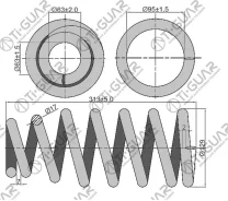 ������� �������� /�������� ������ /����� Ti-GUAR ��� Mitsubishi L200; �����������; TG-CSS0068; (4059251 18027) MR992346 RH2943 Tiguar TG-CSS0068 TGCSS...