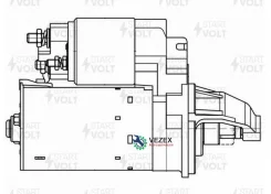 ������� ��� �/� Ford Focus II (04-)/C-Max (03-) 1.4i/1.6i/1.6Ti (��� Bosch) 1,4��� (LSt 1078) Startvolt LST1078 LST1078 ����