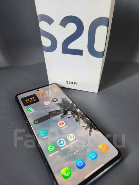 Продам samsung s20fe, 128 гб, 6.50", синий, NFC, б/у, в наличии. Цена ...