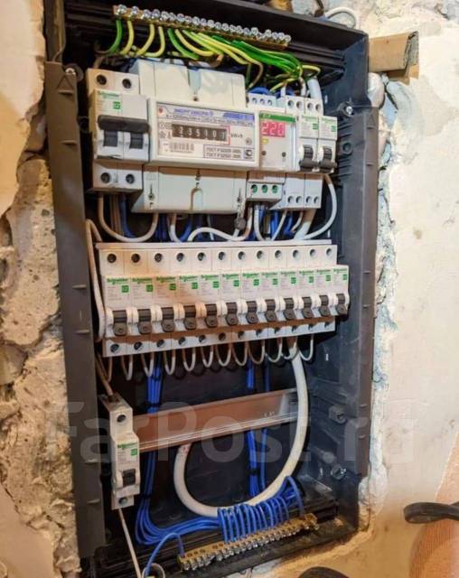 Замена электрики, сборка щита, замена автомата в Хабаровске