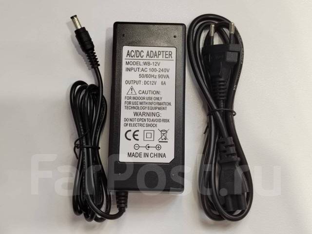 Блок питания 220 - 12 Вольт (LED драйвер) 72 Ватт 6 Ампер, новый, в ...