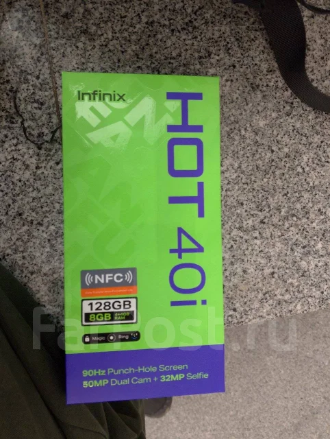 Infinix HOT 40i. �����, 128 ��, ������, 3G, 4G LTE, Dual-SIM, NFC ����