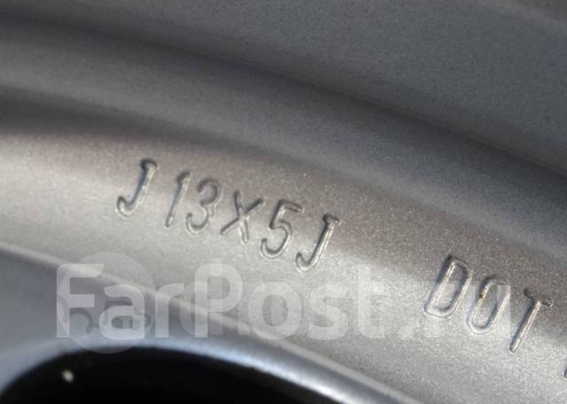 Штампованные диски Daihatsu R13 5.0J ET40 100x4. 4 шт. Отправка, 13", 1 ...