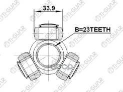 ������� /TI-GUAR ��� Ford Focus II 2008-2011 Honda Civic Toyota Corolla Auris Avensis; 23x33.9; TG-TR23/33.9; (2116-FOC20) 1061888 2116FOC20 TGTR23339...
