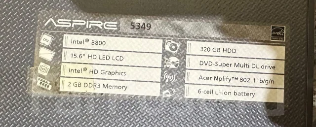 Acer Aspire 5349. WiFi: 1 ����