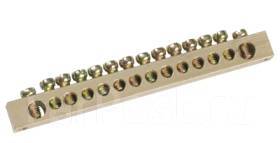 Шина PEN земля-ноль 6х9мм 8/2 (8групп/креп по краям) IEK, новый, в ...