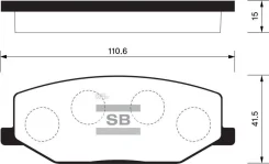 ������� ����. ���. Suzuki Vitara, X90 Sangsin Brake SP1540 SP1540 ����