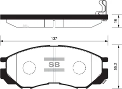 ������� ��������� MMC L200/L300 Sangsin Brake Sangsin Brake SP2011 SP2011 ����