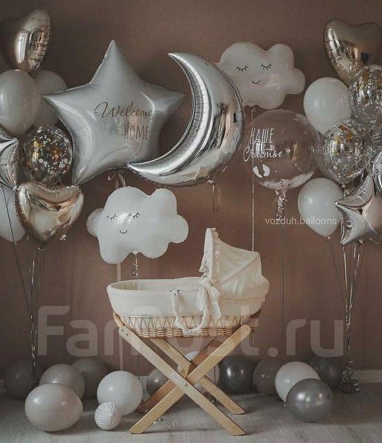 Воздушные, гелевый шары, шары на выписку, гендерный шар, надписи, цветы ...
