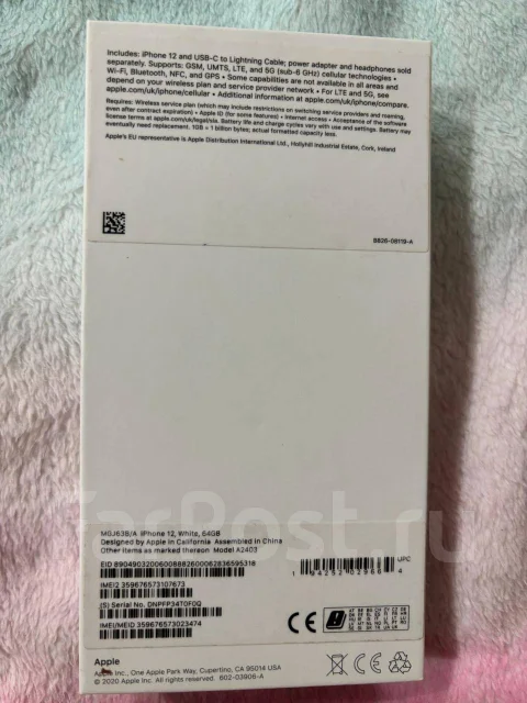 Apple iPhone 12. �/�, 64 ��, �����, 3G, 4G LTE ����