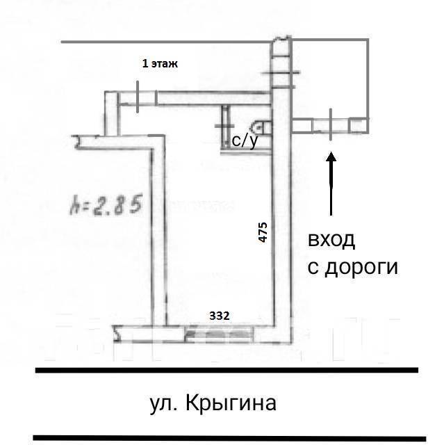 Нежилое помещение в Центре первая линия вход с дороги! (Эгершельд ...