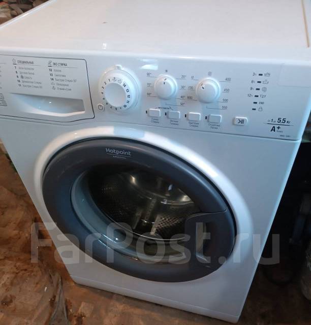 Стиральная машина Hotpoint Ariston, 5,5 кг, б/у, в наличии. Цена: 10 ...