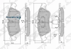 ������� ��������� (�������) Mercedes-Benz Sprinter 95-06 / Sprinter classic RUS 13-18 SAT ST-2D0698151, �������� ST2D0698151 ����