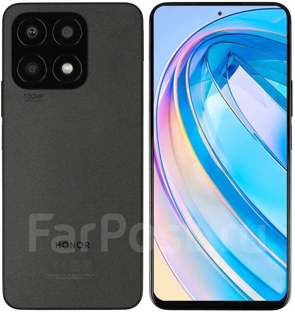 Honor x8a, 128 гб, 6.70", моноблок, серый, 4G LTE, Dual-SIM, NFC, новый ...