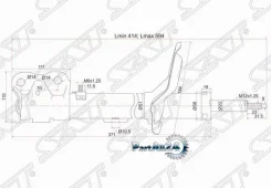 ������ �������� Mitsubishi Lancer 07-17 / Galant Fortis 07-15 (������) SAT ST-4060A242, ������ ST4060A242 ����