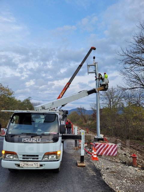 Монтаж линий электропередач. Монтаж опор ЛЭП, установка КТПН в Артеме