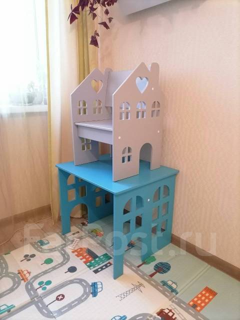 Комплект детский 2 в 1 стол+стул=кукольный домик, б/у, в наличии. Цена ...