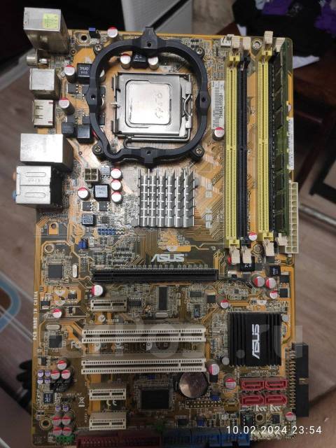 Материнская плата ASUS P5K SE с процессором и памятью LGA775, б/у, в ...