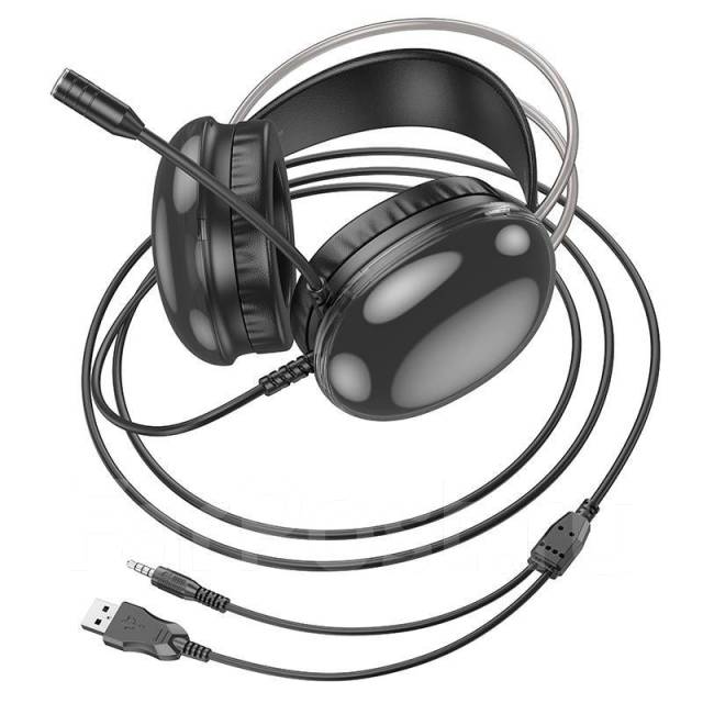 Наушники мониторные проводные HOCO W109 Rich headphones (3.5 мм/USB ...