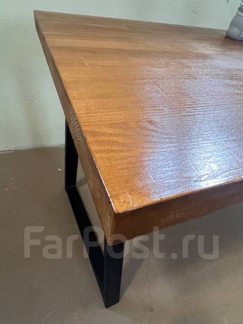 Стол лофт компьютерный деревянный LOFT- 40, прямоугольный, массив ...