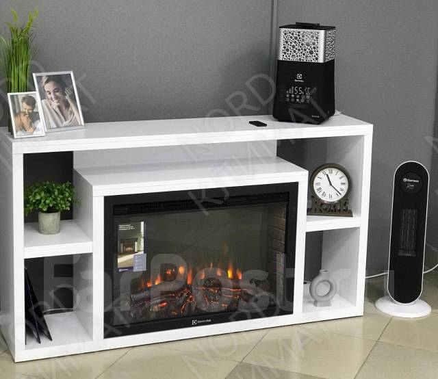 Электрокамин Electrolux Multimedia 30 белый, новый, в наличии. Цена: 65 ...