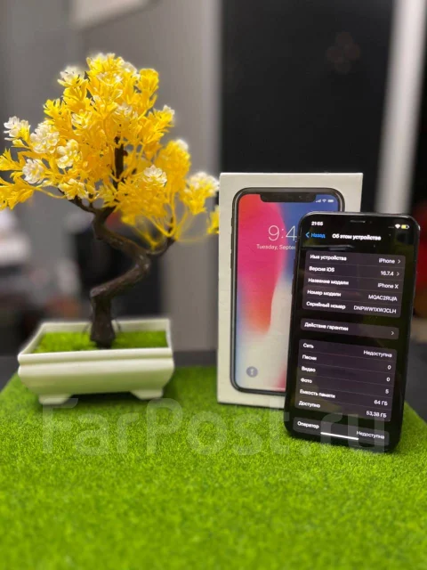 Apple iPhone X. �/�, 64 ��, ������, 3G, 4G LTE, NFC ����