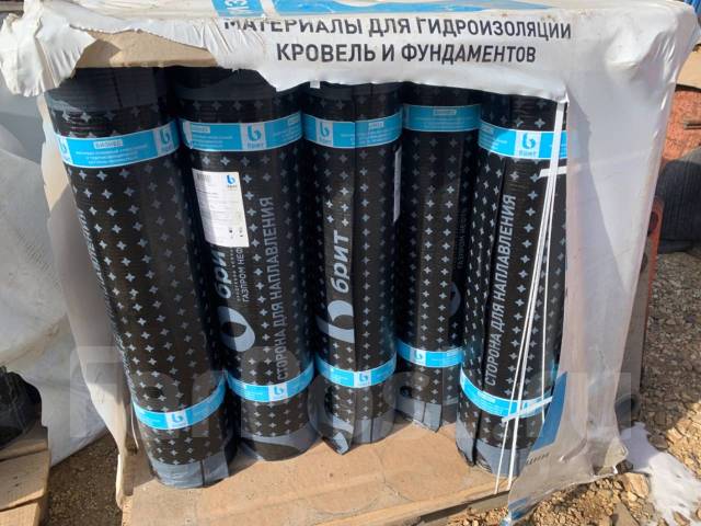 Рулонная кровля гидроизоляция битумно-полимерная Брит Бизнес ЭПП 10м, в ...