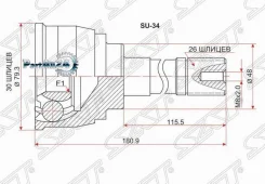 ���� (�������/ �����) Suzuki Escudo 97-05 / Grand Vitara 97-08 SAT SU-34, �������� SU34 ����