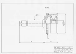 ���� Hyundai 49500-2H011 HDK eco HYE-017A (HY-017A46) Elantra /Avante 1.6L G4FC 06-11 � ABS 22x60x27 HYE017A ����