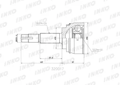���� Nissan 39100-0M000 Inko 320017 (CO-5704, NI-013) GA15DE CD17 QG15DE Y10 B13/14/15 R10/11 320017 ����