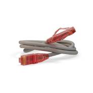 - UTP, Cat.5e, LSZH, 3  Hyperline PC-LPM-UTP-RJ45-RJ45-C5e-3M-LSZH-GY 
