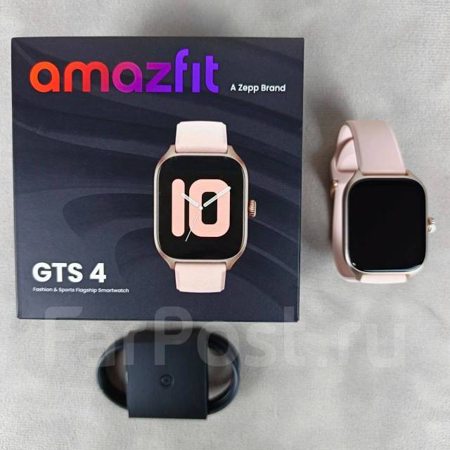 Смарт-часы Amazfit GTS 4 (A2168) Ростест! Розовый, GPS, IP68, Android ...