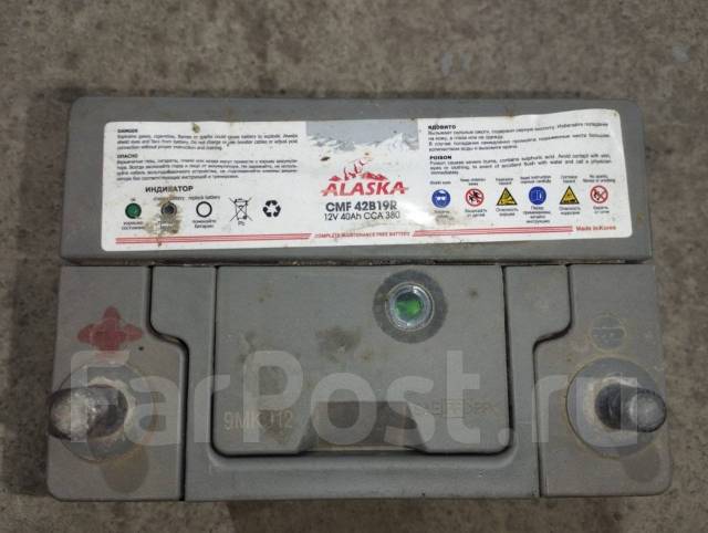 Аккумулятор Alaska CMF 42B19R 40Ah Silver+, сурьмянистый ...