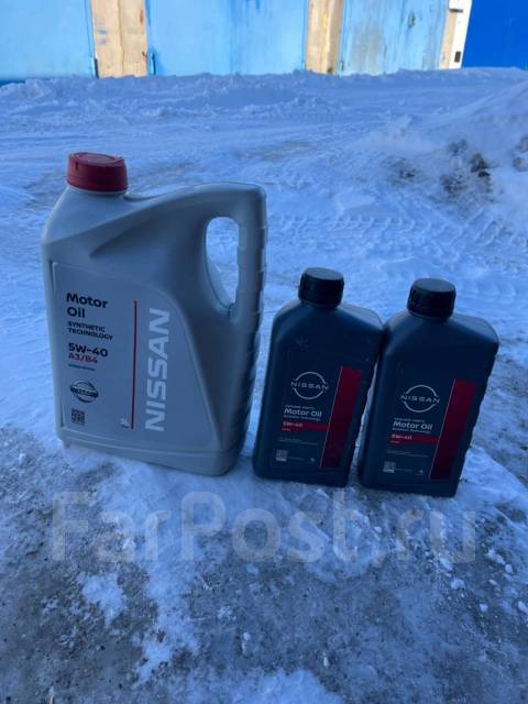 Масло Nissan 5w40 оригинал ke900-90042 ke900-90032 7л, синтетическое, 7 ...