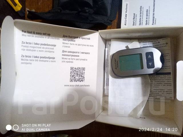 Глюкометр Accu Check performa, б/у, в наличии. Цена: 1 000₽ во Владивостоке