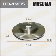 ���� ��������� Masuma front Avensis/ ADT25#, AZT25# (�������� 2 ��), �������� BD1205 ����