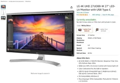 LG. 27", ���������� �� (LCD, LED, QLED) ����