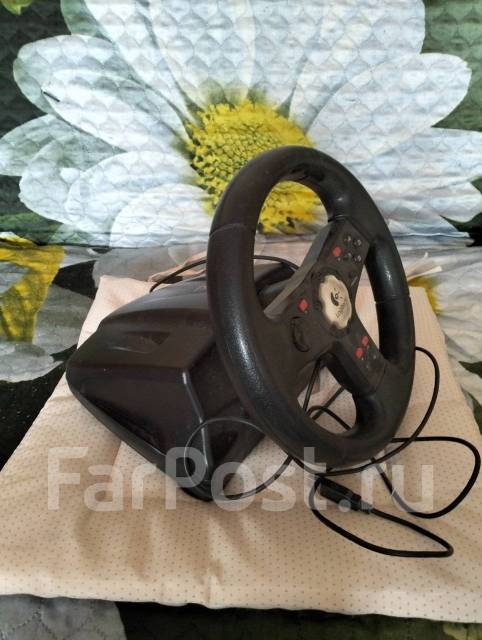 Игровой руль Logitech Formula Vibration Feedback Wheel E-UK12, б/у, в ...