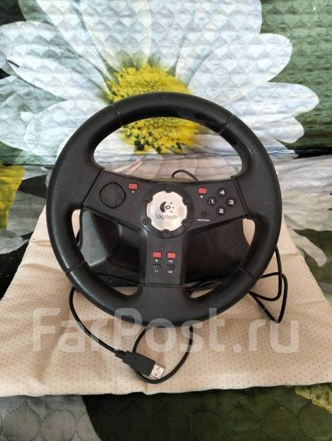 Игровой руль Logitech Formula Vibration Feedback Wheel E-UK12, б/у, в ...