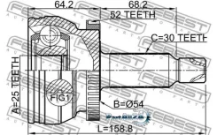 ���� �������� 25X54X30 Febest 2210XM12A52 2210XM12A52 ����