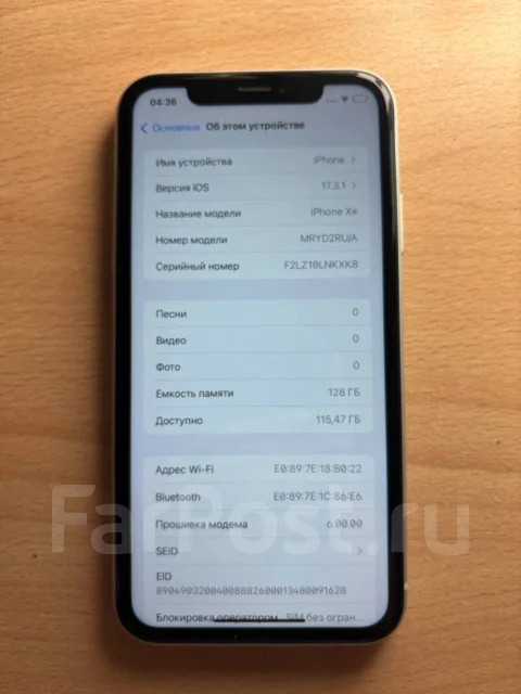 Apple iPhone Xr. �/�, 128 ��, �����, 3G, 4G LTE, NFC ����