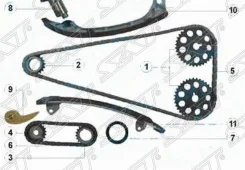 �������� ���� ��� Toyota 1AZ-FE/2AZ-FE 01- SAT TKTY301E TKTY301E ����