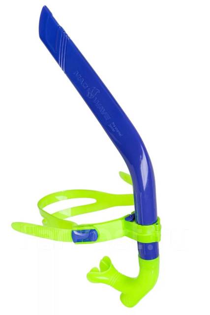 Трубка фронтальная для плавания детская Mad Wave Pro snorkel junior ...