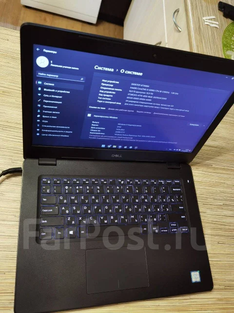 Dell Latitude 3490. 14.1", 2����, ��� 16 ��, ���� 256���, WiFi: 1, Bluetooth: 1, ����������� �� 3��. ����