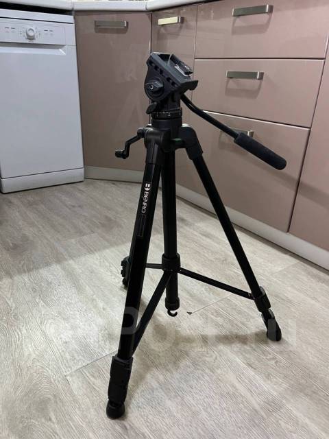 Штатив Benro T980EX с видеоголовой, б/у, в наличии. Цена: 4 000₽ во ...