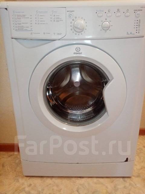 Стиральная машинка индезит 5кг, Indesit, встраиваемая, 5,0 кг, б/у, в ...