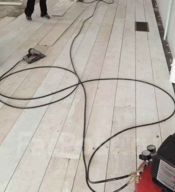 Монтаж Ремонт деревянных полов! Бетонный пол! Стяжка! Быстро, надежно ...