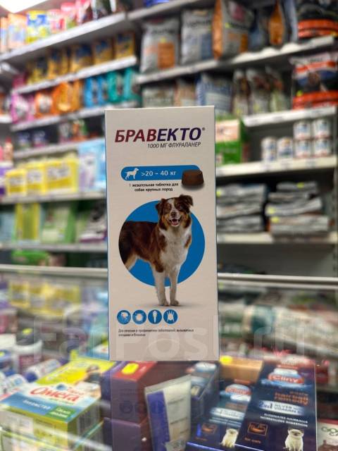 Бравекто для собак жевательная таблетка, в наличии. Цена: 7 000₽ во ...