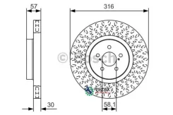 ���� ��������� Subaru Legacy 03- �����. ����. D 316��. Bosch 0986479A81 0986479A81 ����